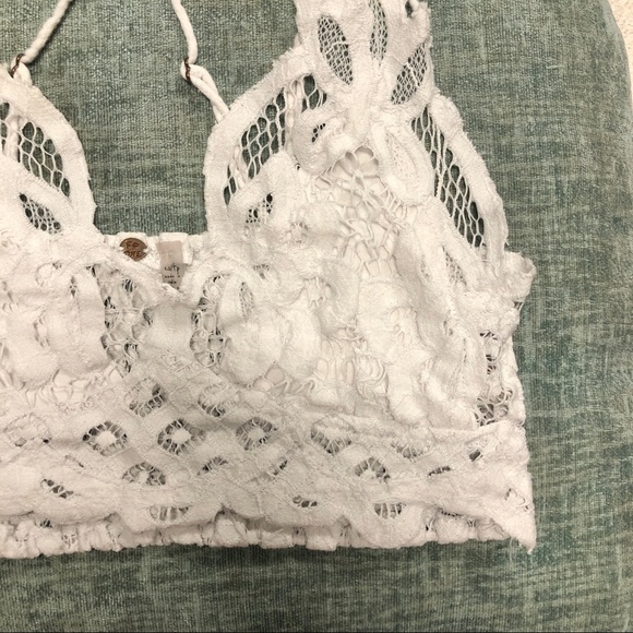 SOLD Free People Adella Lace bralette white XS - Picture 6 of 14